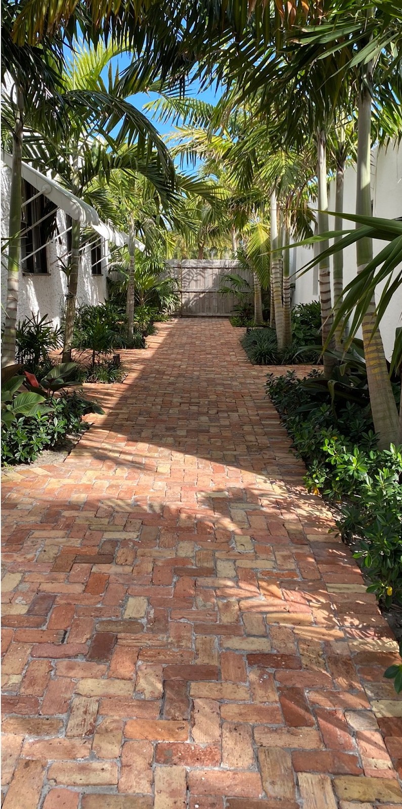 Garage and driveway, sealed pavers